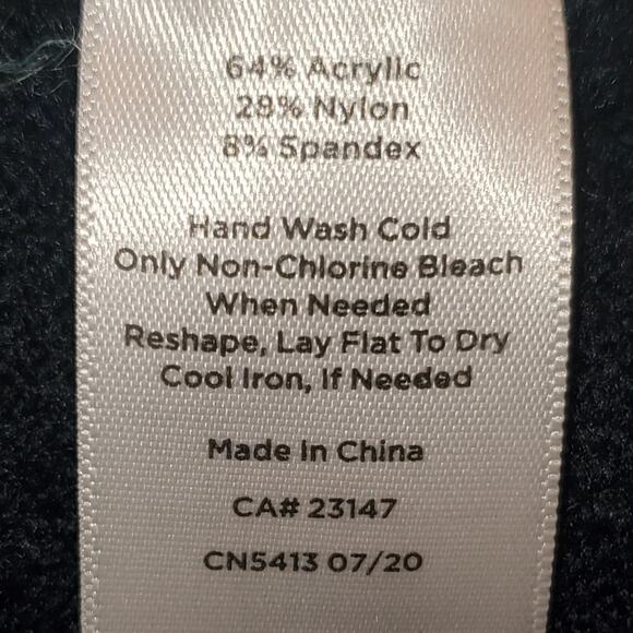 Talbots Multicolored Knit Sweater Hearts and Stripes Size Medium - Picture 4 of 6